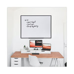 Design Series Deluxe Dry Erase Board, 48 x 36, White Surface, Black Anodized Aluminum Frame