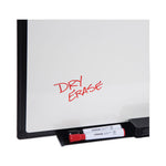 Design Series Deluxe Dry Erase Board, 48 x 36, White Surface, Black Anodized Aluminum Frame