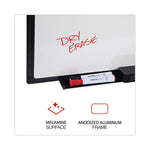 Design Series Deluxe Dry Erase Board, 24 x 18, White Surface, Black Anodized Aluminum Frame