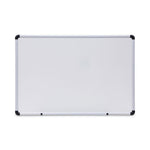 Modern Melamine Dry Erase Board with Aluminum Frame, 36 x 24, White Surface