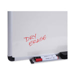 Modern Melamine Dry Erase Board with Aluminum Frame, 36 x 24, White Surface