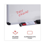 Modern Melamine Dry Erase Board with Aluminum Frame, 72 x 48, White Surface