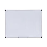 Magnetic Steel Dry Erase Marker Board, 48 x 36, White Surface, Aluminum/Plastic Frame