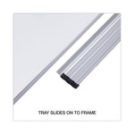 Magnetic Steel Dry Erase Marker Board, 72 x 48, White Surface, Aluminum/Plastic Frame