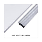 Deluxe Melamine Dry Erase Board, 24 x 18, Melamine White Surface, Silver Aluminum Frame