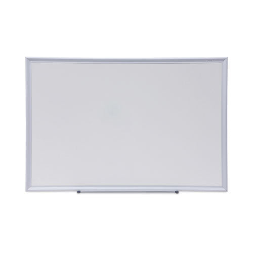 Deluxe Melamine Dry Erase Board, 36 x 24, Melamine White Surface, Silver Aluminum Frame