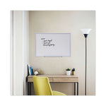 Deluxe Melamine Dry Erase Board, 36 x 24, Melamine White Surface, Silver Aluminum Frame