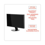 Blackout Privacy Filter for 24" Widescreen Flat Panel Monitor, 16:9 Aspect Ratio