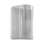 ClearPac SafeSeal Tamper-Resistant/Evident Containers, Flat Lid, 64 oz, 8.1 x 7.8 x 3.3, Clear, Plastic, 100/Bag, 2 Bags/CT