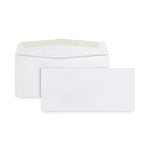 Business Envelope, #10, Commercial Flap, Diagonal Seam, Gummed Closure, 24 lb Bond Weight Paper, 4.13 x 9.5, White, 1,000/Box