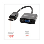 DisplayPort to VGA Adapter, 0.65 ft, Black