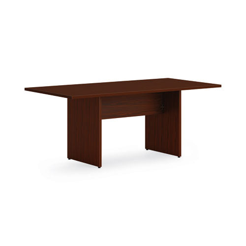 Mod Rectangular Conference Table Top, 72w x 36d, Traditional Mahogany