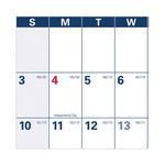 Academic Erasable Reversible Extra Large Wall Calendar, 48 x 32, White/Blue/Red, 12 Month (July to June): 2023 to 2024