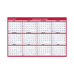 Academic Erasable Reversible Extra Large Wall Calendar, 48 x 32, White/Blue/Red, 12 Month (July to June): 2023 to 2024