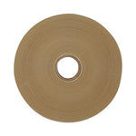 Gummed Kraft Sealing Tape, 3" Core, 2" x 600 ft, Brown, 12/Carton