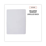 Lap/Learning Dry-Erase Board, Unruled, 11.75 x 8.75, White Surface, 6/Pack