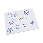 Lap/Learning Dry-Erase Board, Unruled, 11.75 x 8.75, White Surface, 6/Pack