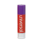 Glue Stick, 0.28 oz, Applies Purple, Dries Clear, 12/Pack