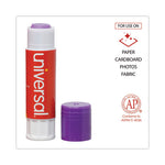 Glue Stick Value Pack, 0.28 oz, Applies Purple, Dries Clear, 30/Pack