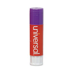 Glue Stick, 1.3 oz, Applies Purple, Dries Clear, 12/Pack