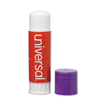 Glue Stick, 1.3 oz, Applies Purple, Dries Clear, 12/Pack