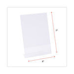 Clear L-Style Freestanding Frame, 5 x 7 Insert, 3/Pack