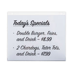 Wall Mount Sign Holder, 11 x 8.5, Horizontal, Clear, 2/Pack