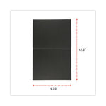 Certificate/Document Cover, 8.5 x 11; 8 x 10; A4, Black, 6/Pack