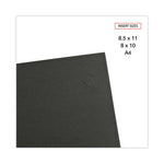 Certificate/Document Cover, 8.5 x 11; 8 x 10; A4, Black, 6/Pack