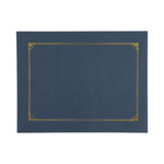 Certificate/Document Cover, 8.5 x 11; 8 x 10; A4, Navy, 6/Pack