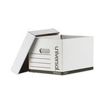 Professional-Grade Heavy-Duty Storage Boxes, Letter/Legal Files, White, 12/Carton