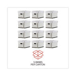 Professional-Grade Heavy-Duty Storage Boxes, Letter/Legal Files, White, 12/Carton