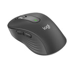 Signature M650 Wireless Mouse, Large, 2.4 GHz Frequency, 33 ft Wireless Range, Right Hand Use, Graphite