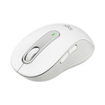 Signature M650 for Business Wireless Mouse, Large, 2.4 GHz Frequency, 33 ft Wireless Range, Right Hand Use, Off White