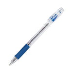 EasyTouch Ballpoint Pen, Stick, Fine 0.7 mm, Blue Ink, Clear/Blue Barrel, Dozen