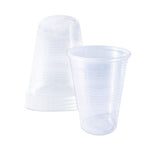 Plastic Cold Cups, 12 oz, Translucent, 1,000/Carton