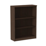 Alera Valencia Series Bookcase, Three-Shelf, 31.75w x 14d x 39.38h, Espresso