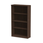 Alera Valencia Series Bookcase, Four-Shelf, 31.75w x 14d x 54.88h, Espresso