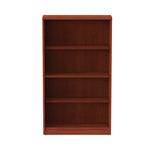 Alera Valencia Series Bookcase, Four-Shelf, 31.75w x 14d x 54.88h, Medium Cherry