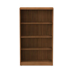 Alera Valencia Series Bookcase, Four-Shelf, 31.75w x 14d x 54.88h, Modern Walnut