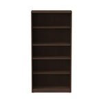 Alera Valencia Series Bookcase, Five-Shelf, 31.75w x 14d x 64.75h, Espresso