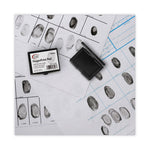 Inkless Fingerprint Pad, 2.25" x 175", Black, 12/Pack