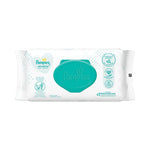 Sensitive Baby Wipes, 1-Ply, 6.8 x 7, Unscented, White, 56/Pack