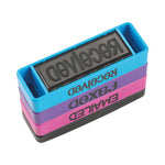 Interlocking Stack Stamp, EMAILED, FAXED, RECEIVED, 1.81" x 0.63", Assorted Fluorescent Ink