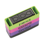 Interlocking Stack Stamp, APPROVED, ENTERED, PAID, 1.81" x 0.63", Assorted Fluorescent Ink