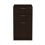 Alera Valencia Series Full Pedestal File, Left/Right, 3-Drawers: Box/Box/File, Legal/Letter, Espresso, 15.63" x 20.5" x 28.5"