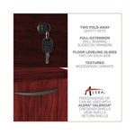 Alera Valencia Series Full Pedestal File, Left or Right, 2 Legal/Letter-Size File Drawers, Mahogany, 15.63" x 20.5" x 28.5"