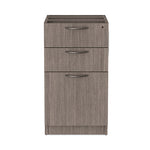 Alera Valencia Series Full Pedestal File, Left/Right, 3-Drawers: Box/Box/File, Legal/Letter, Gray, 15.63" x 20.5" x 28.5"