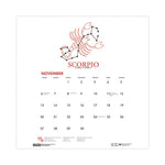 Recycled Academic Zodiac Wall Calendar, 11 x 14, Multicolor Sheets, 12-Month (Aug to July): 2023 to 2024