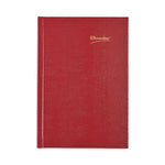 Daily/Monthly Planner, 8.25 x 5.75, Red Cover, 12-Month (Jan to Dec): 2024